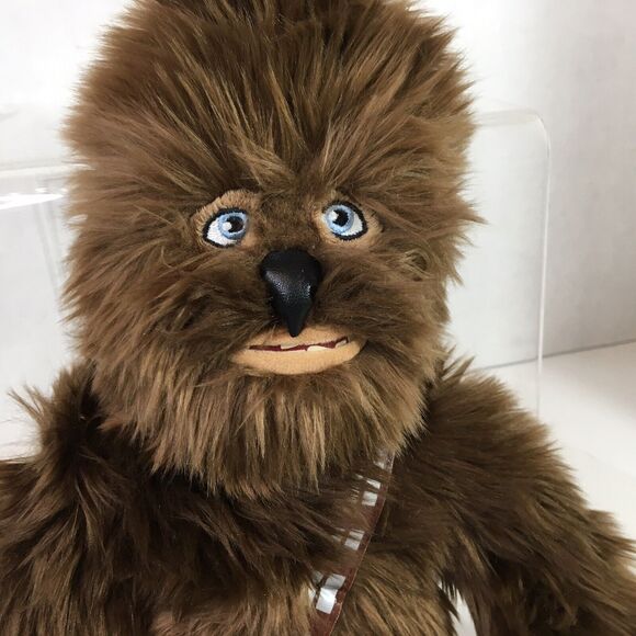 Disney Parks Chewbacca Star Wars Plush 19" Rise of Skywalker Blue Eyes - Picture 3 of 9